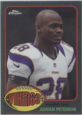 Adrian Peterson #T60-AP Football Cards 2015 Topps Chrome 60th Anniversary