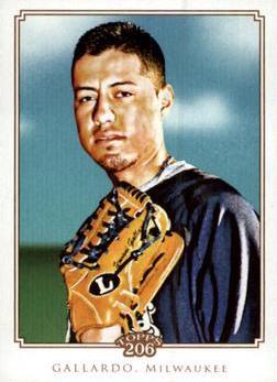 Yovani Gallardo #39 Baseball Cards 2010 Topps 206