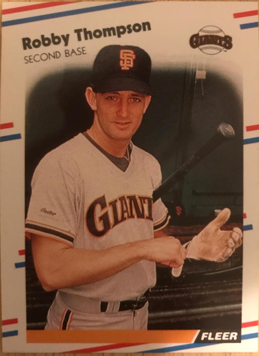 Robby Thompson #98 Baseball Cards 1988 Fleer