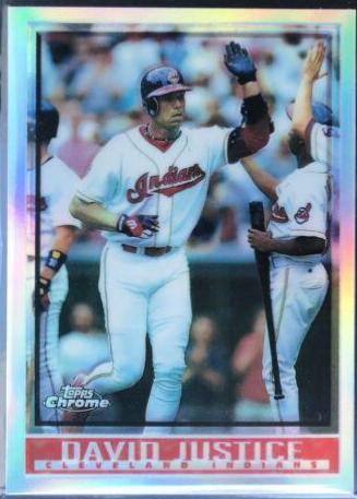 David Justice #336 1998 Topps Chrome Baseball