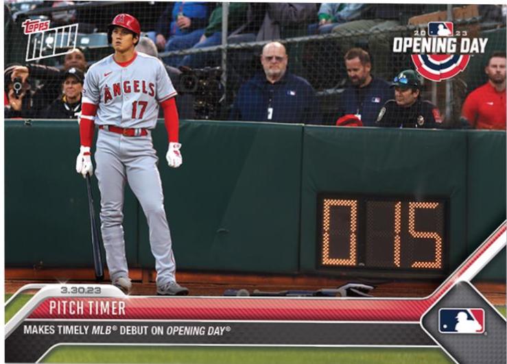 Pitch Timer #13 Baseball Cards 2023 Topps Now
