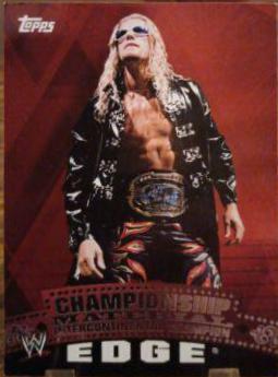 Edge #C19 Wrestling Cards 2010 Topps WWE Championship Material