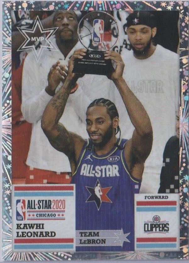 Kawhi Leonard MVP #27 Basketball Cards 2020 Panini Stickers