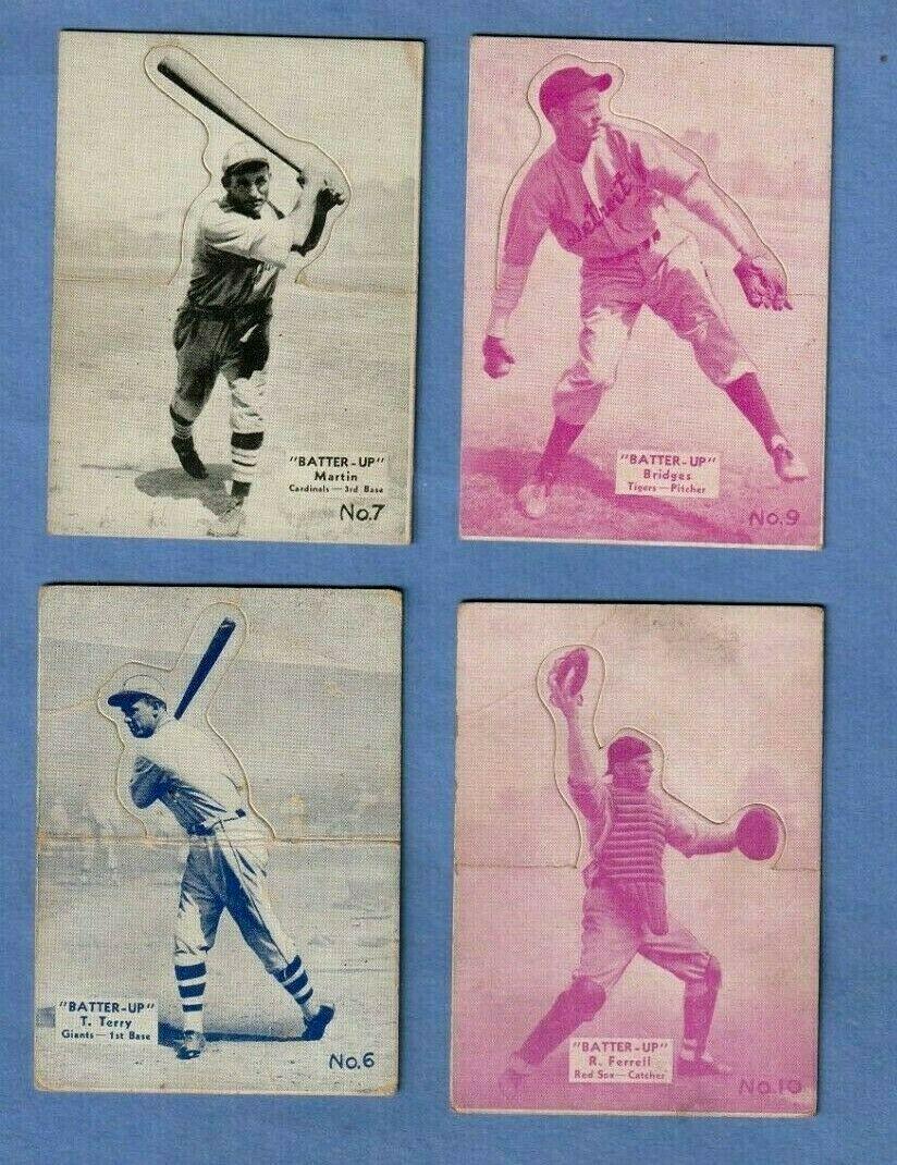 Tommy Bridges #9 Baseball Cards 1934 Batter Up