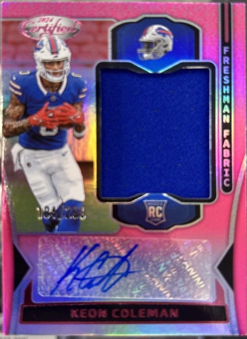 Keon Coleman [Pink] #FMS-KCN Prices [Rookie] | 2024 Panini