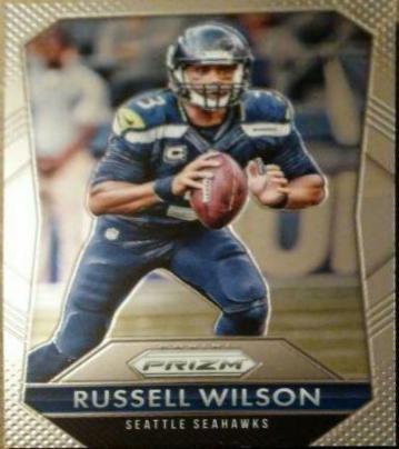 Russell Wilson #3 Football Cards 2015 Panini Prizm