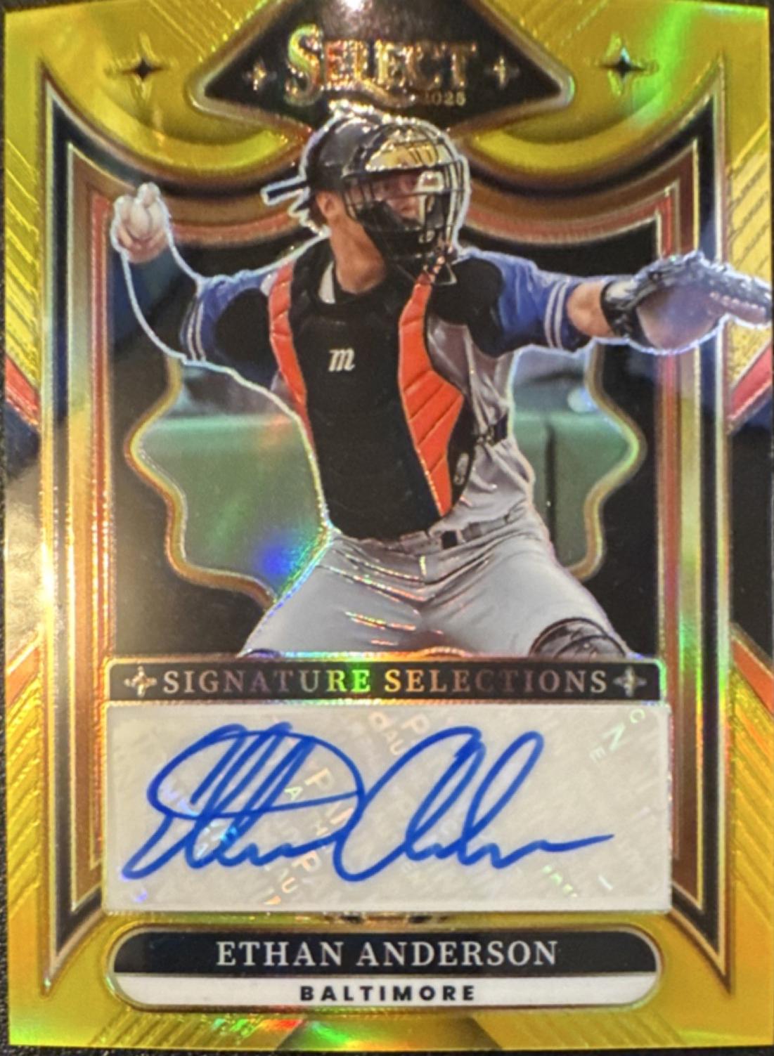 Ethan Anderson [Gold] #SS-EA Prices | 2025 Panini Select Signature ...