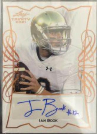 Ian Book #TPA-IB1 Football Cards 2021 Leaf Trinity Portrait Autographs
