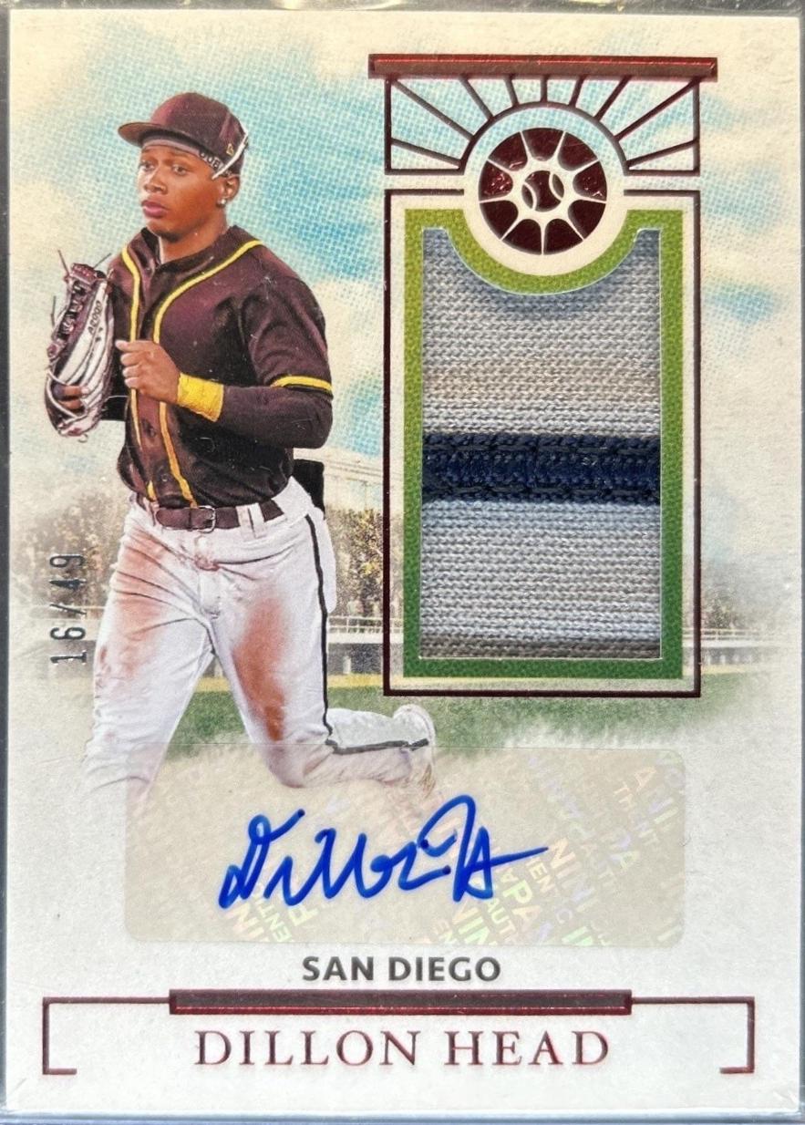 Dillon Head #2 2024 Panini National Treasures Prospect Material Signature Baseball