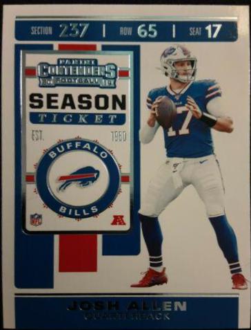 Josh Allen #3 Football Cards 2019 Panini Contenders