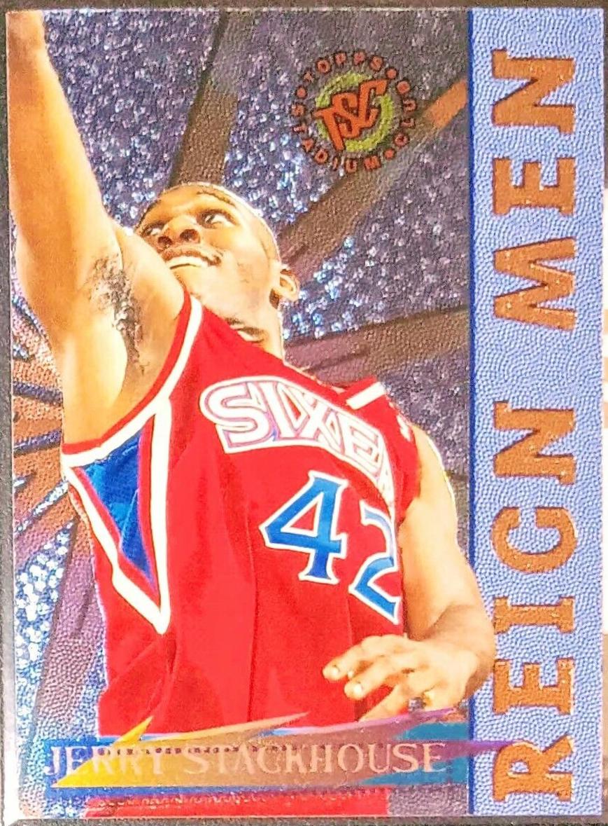 Jerry Stackhouse #RM10 Basketball Cards 1995 Stadium Club Reign Men