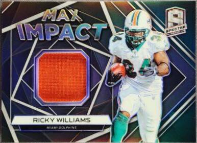Ricky Williams #MI-45 Football Cards 2019 Panini Spectra Max Impact Relics