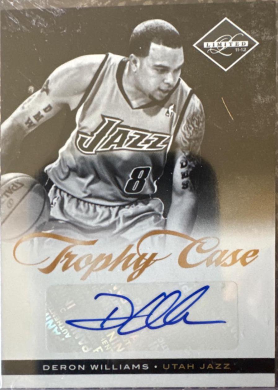 Deron Williams #12 Basketball Cards 2011 Panini Limited 11-12 Trophy Case Signatures