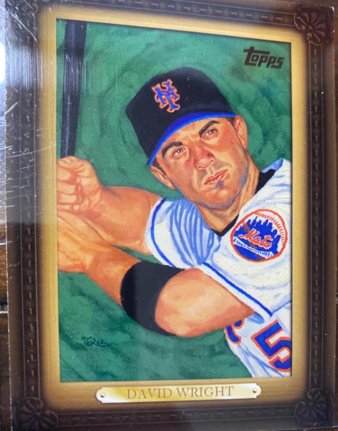 David Wright #WMDP6 Baseball Cards 2008 Topps Dick Perez Sketch Preview