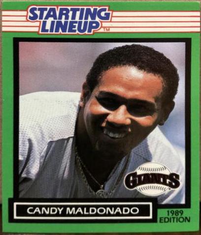 Candy Maldonado Baseball Cards 1989 Kenner Starting Lineup