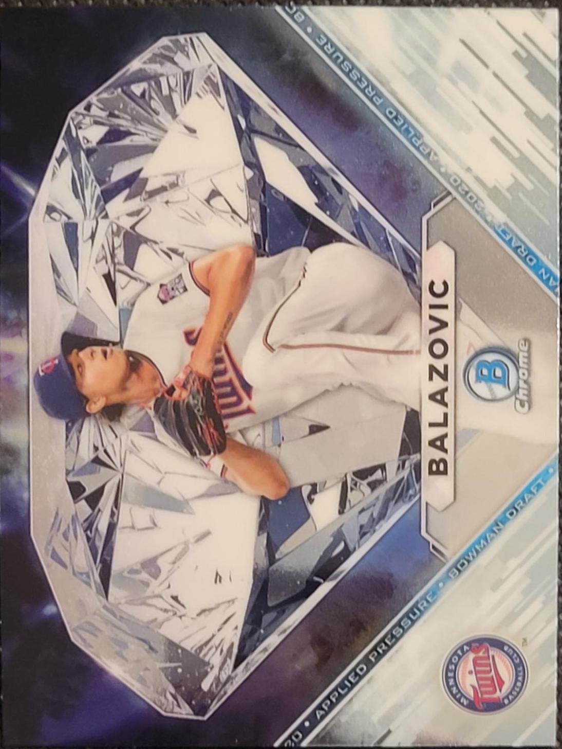 Jordan Balazovic #AP-JG Baseball Cards 2020 Bowman Draft Applied Pressure