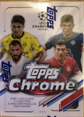 Blaster Box Soccer Cards 2020 Topps Chrome UEFA Champions League