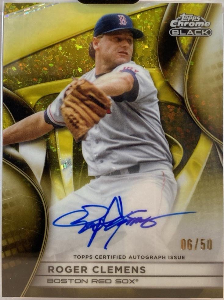 Roger Clemens [Gold Mini Diamond Refractor] #CBA-RC