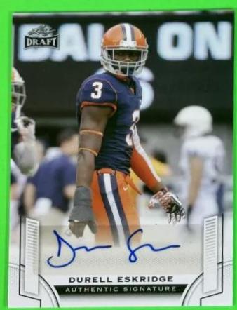 Durell Eskridge #BA-DE1 Football Cards 2015 Leaf Draft Autograph