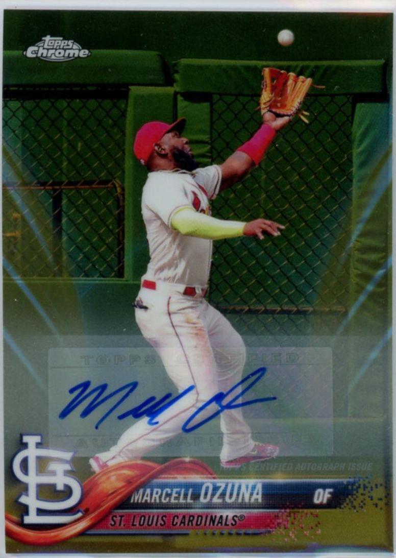 Marcell Ozuna #MO 2018 Topps Chrome Update Autographs Baseball