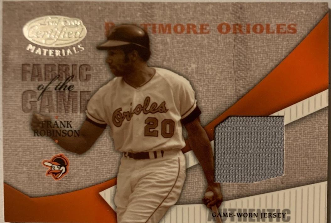 Frank Robinson #FG-43 2004 Leaf Certified Materials Fabric Of The Game Baseball