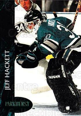 Jeff Hackett #162 Hockey Cards 1992 Parkhurst