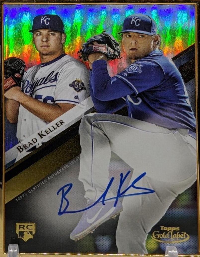 Brad Keller #GLA-BK Baseball Cards 2019 Topps Gold Label Framed Autograph
