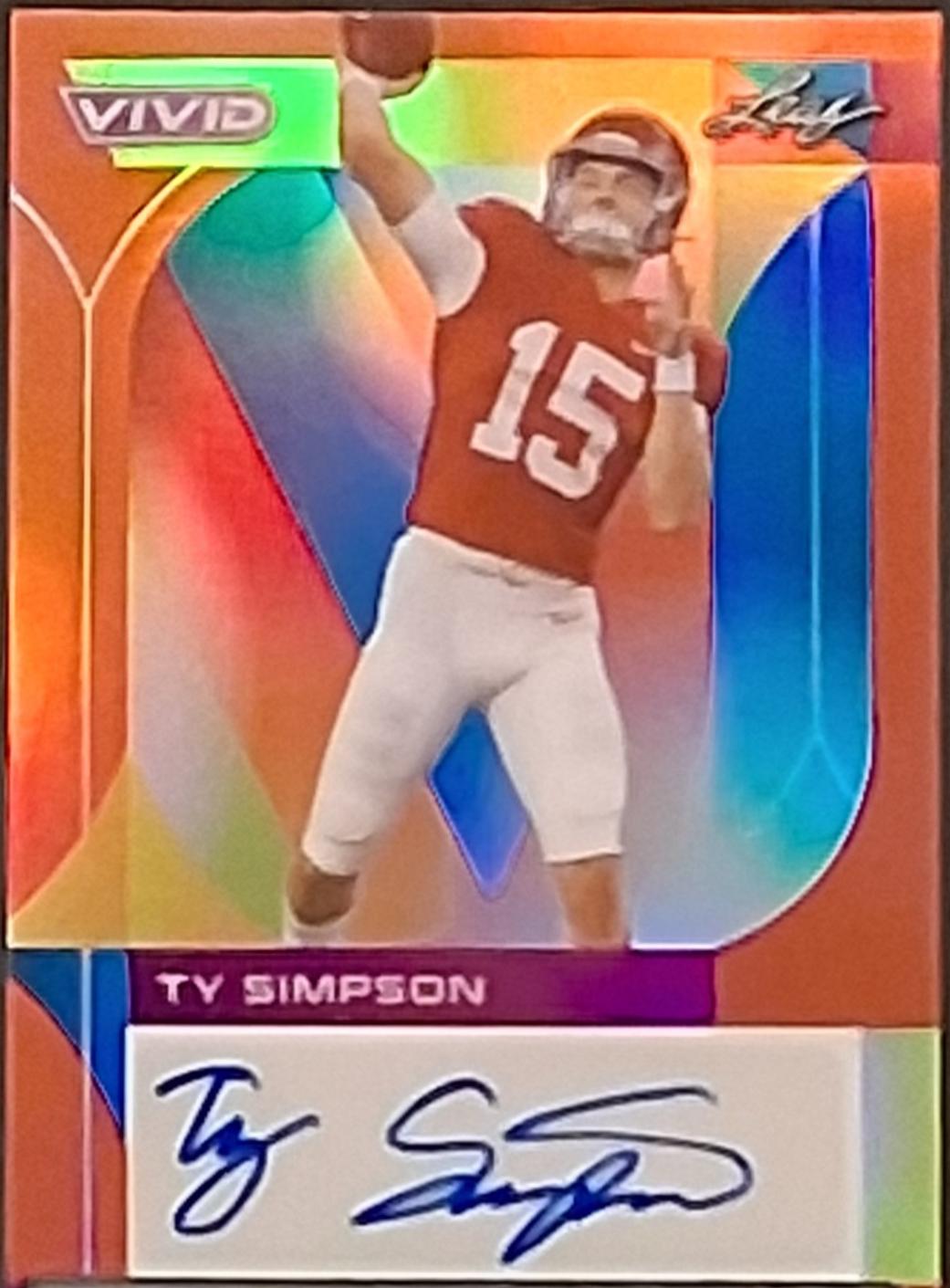 Ty Simpson [Prismatic Red] #BA-TS2
