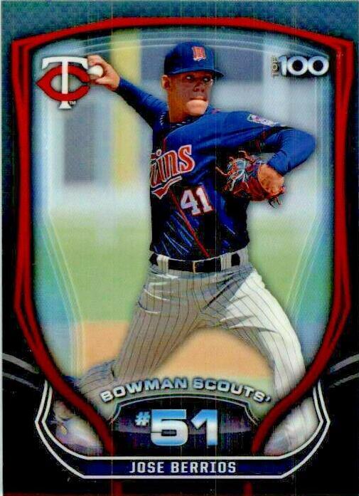 Jose Berrios #BTP51 Baseball Cards 2015 Bowman Scout's Top 100