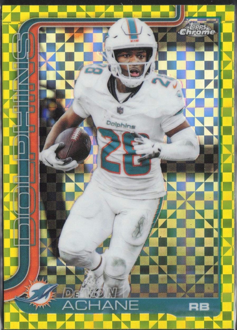2025 De'Von Achane [X-Fractor Green] #188