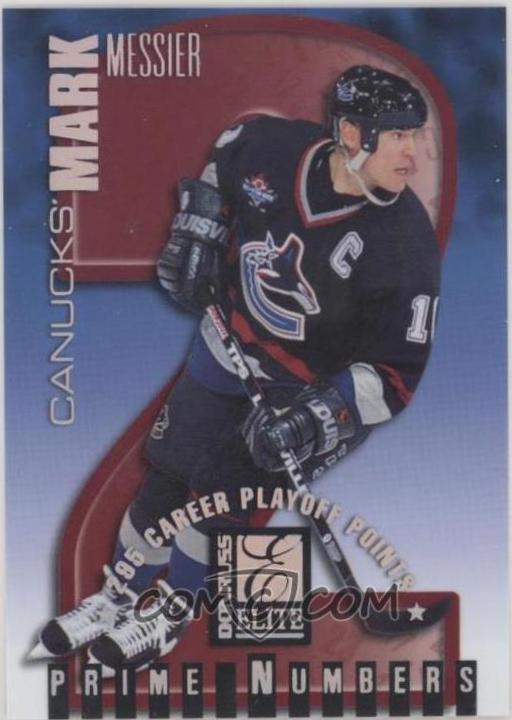 Mark Messier #3A 1997 Donruss Elite Prime Numbers Hockey