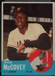 Willie McCovey #490 Baseball Cards 1963 Topps