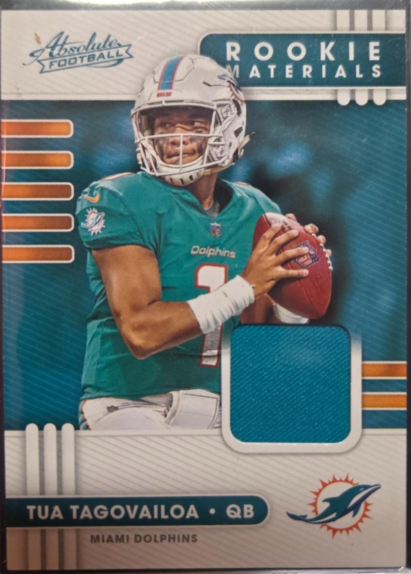 Tua Tagovailoa #2 Football Cards 2020 Panini Absolute Rookie Materials
