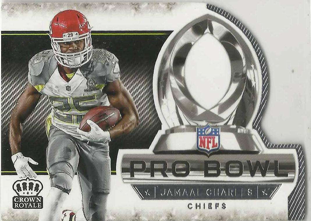 Jamaal Charles #PB-4 Football Cards 2015 Panini Crown Royale Pro Bowl Die Cut