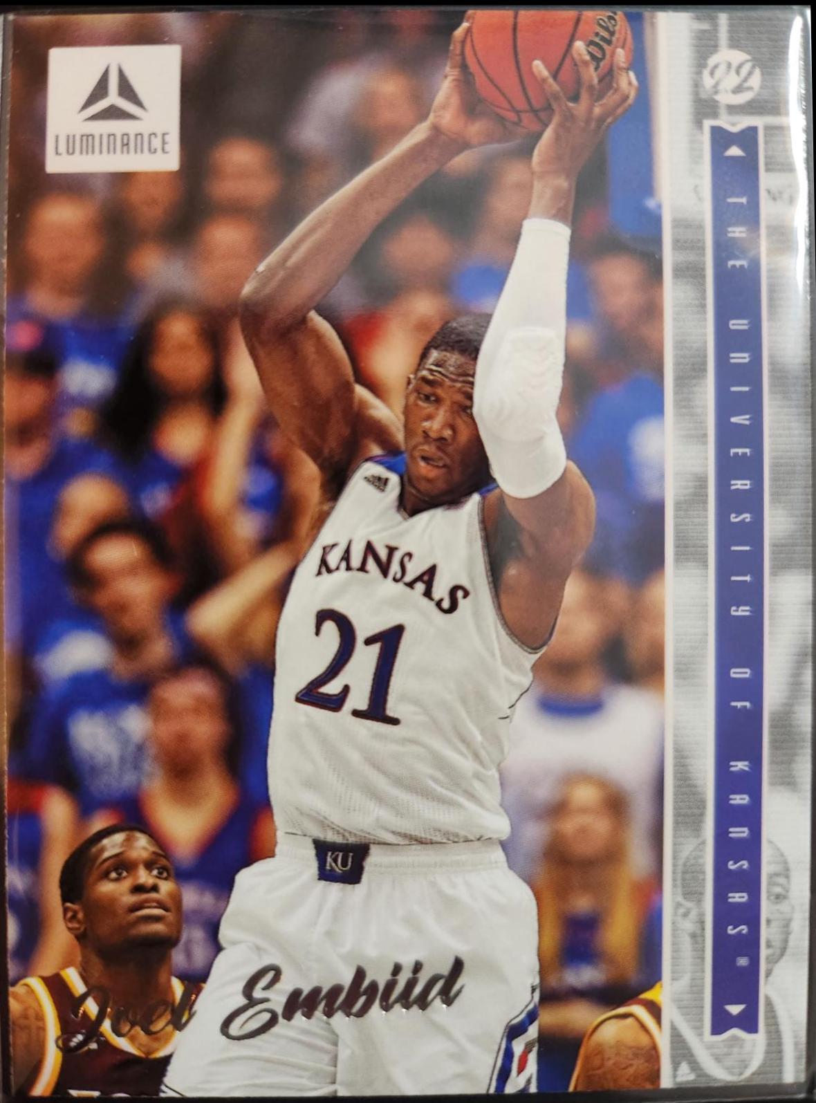 Joel Embiid #25 Basketball Cards 2022 Panini Chronicles Draft Picks Luminance
