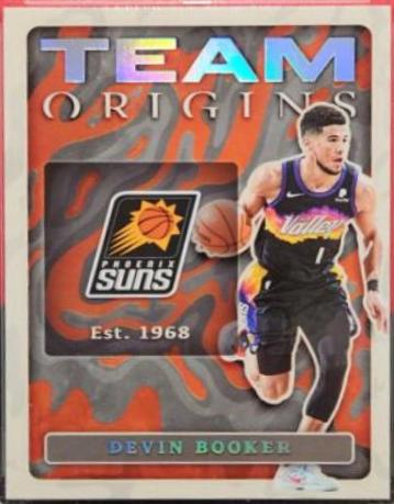 Devin Booker #5 Basketball Cards 2022 Panini Origins Team
