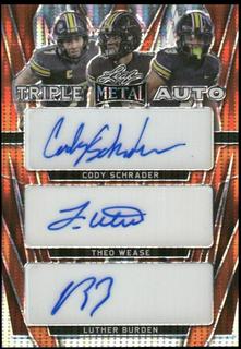 Cody Schrader / Theo Wease / Luther Burden