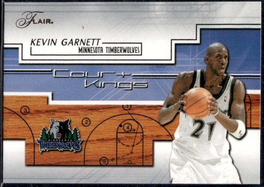 Kevin Garnett #5 Basketball Cards 2002 Flair Court Kings