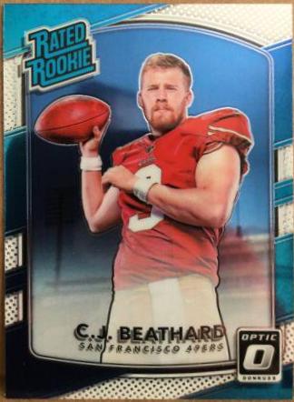 C.J. Beathard #170 Football Cards 2017 Panini Donruss Optic
