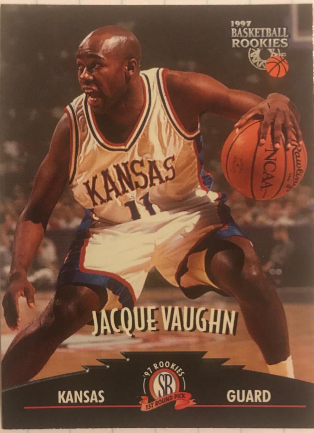 Jacque Vaughn #38 Basketball Cards 1997 Score Board Rookies