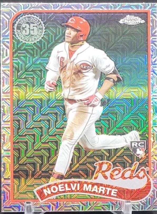 Noelvi Marte #T89C-75 Baseball Cards 2024 Topps 1989 Chrome Silver Pack