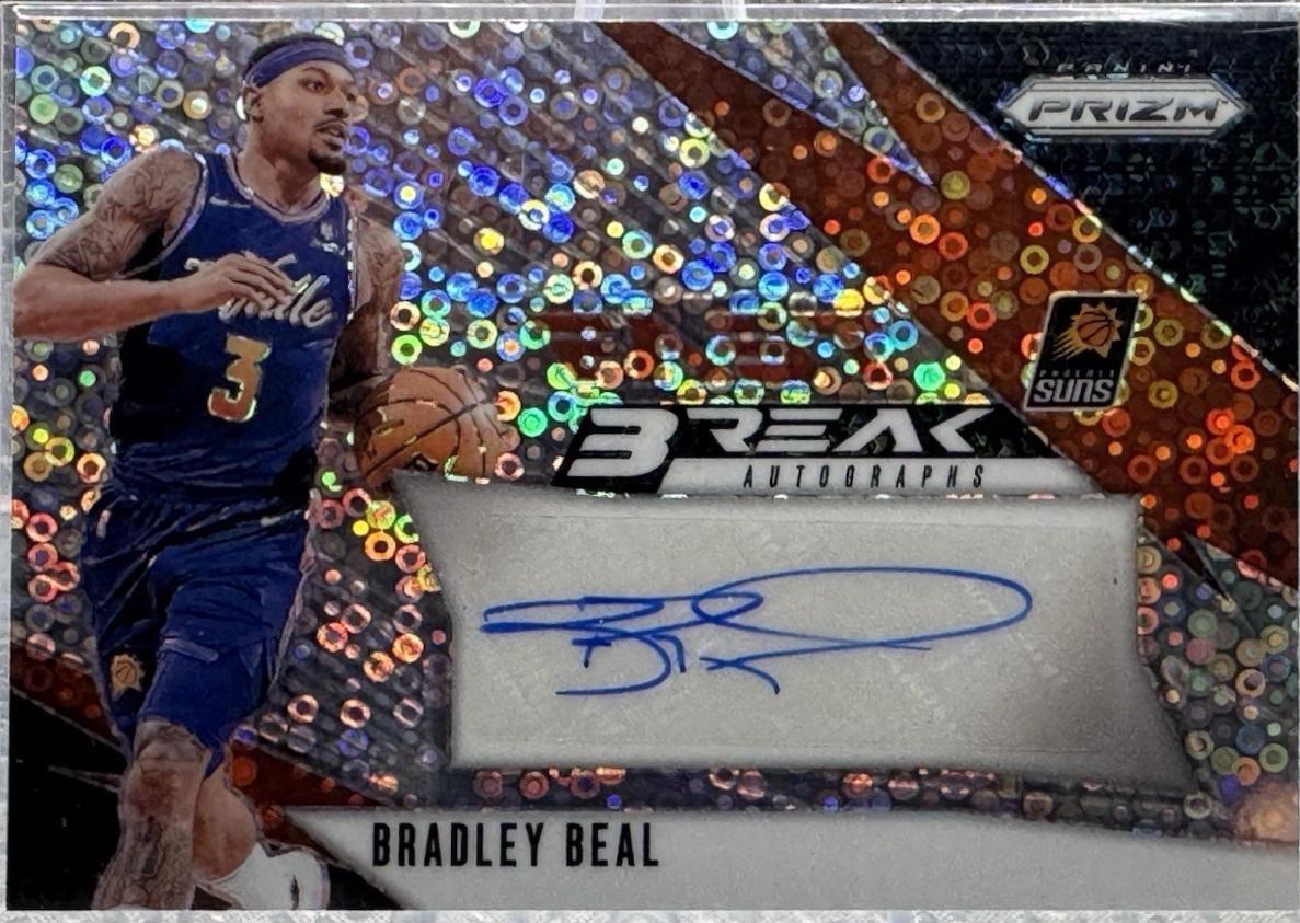 Bradley Beal #FB-BBS Basketball Cards 2024 Panini Prizm Fast Break Autograph
