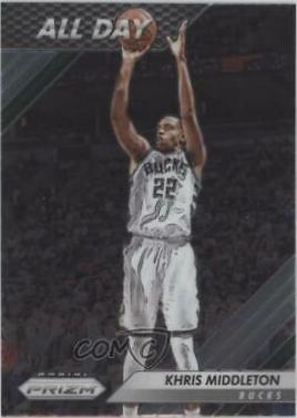 Khris Middleton #3 Basketball Cards 2016 Panini Prizm All Day
