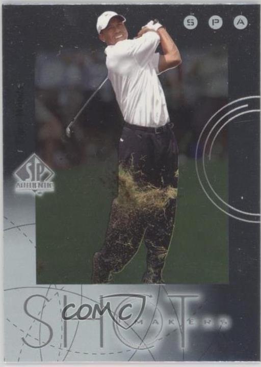 Tiger Woods #S1 Golf Cards 2001 SP Authentic Shot Makers