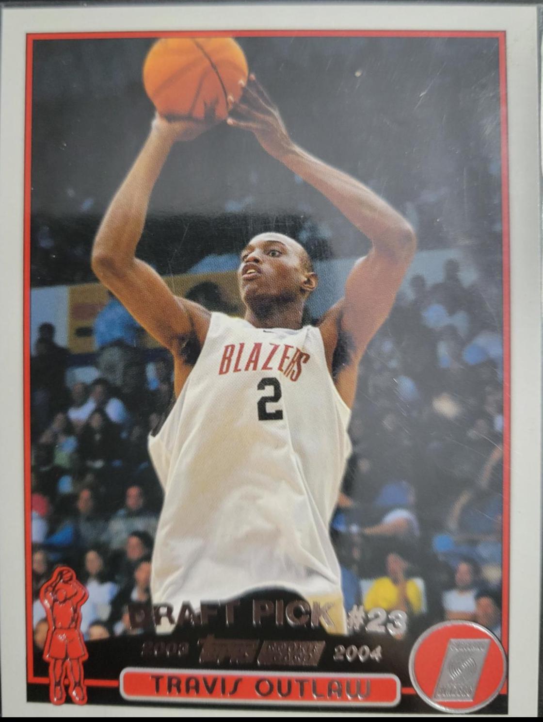 Travis Outlaw #243 Basketball Cards 2003 Topps Chrome