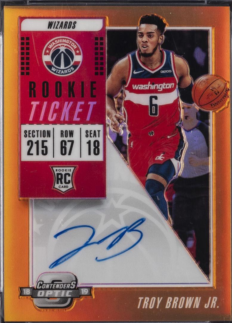 Troy Brown Jr. [Red Jersey Autograph Orange] #106