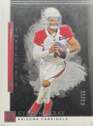 Kyler Murray #3 Football Cards 2020 Panini Impeccable