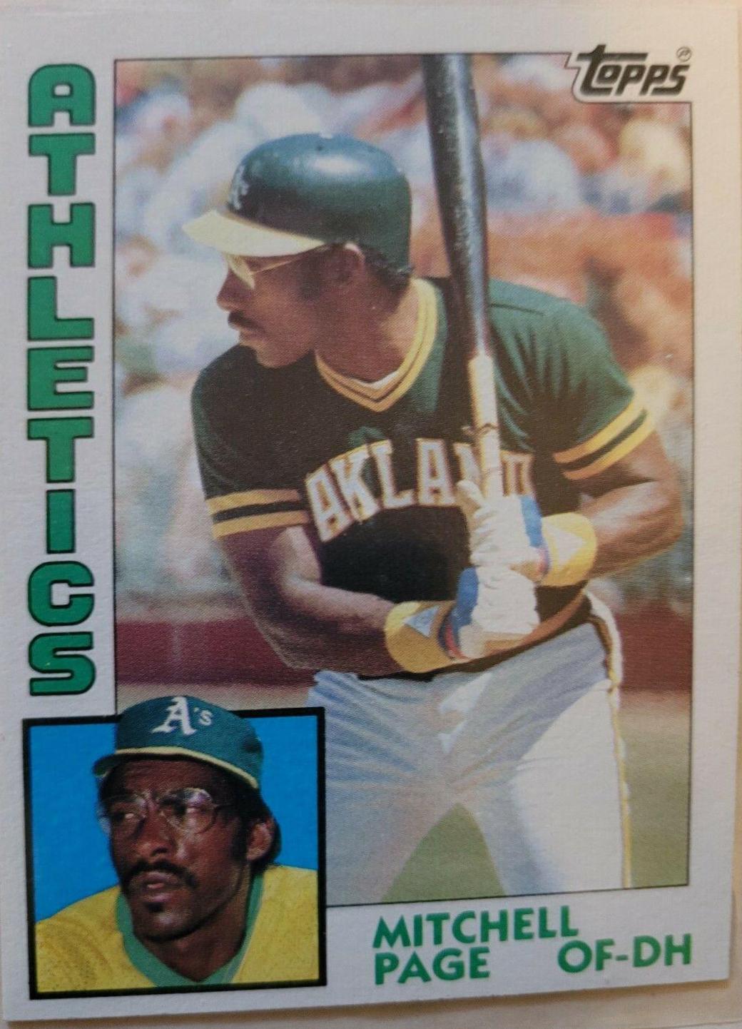 Mitchell Page #414 Baseball Cards 1984 Topps
