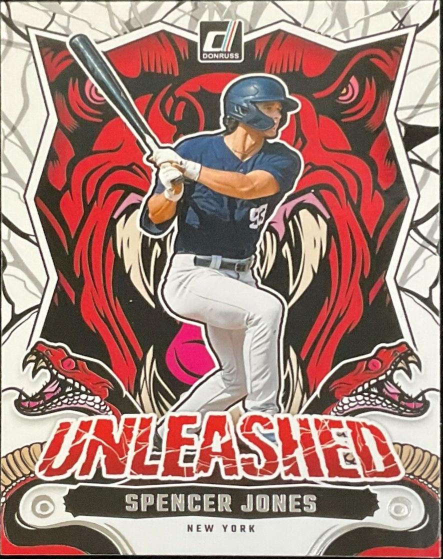 Spencer Jones #8 Baseball Cards 2024 Donruss Unleashed