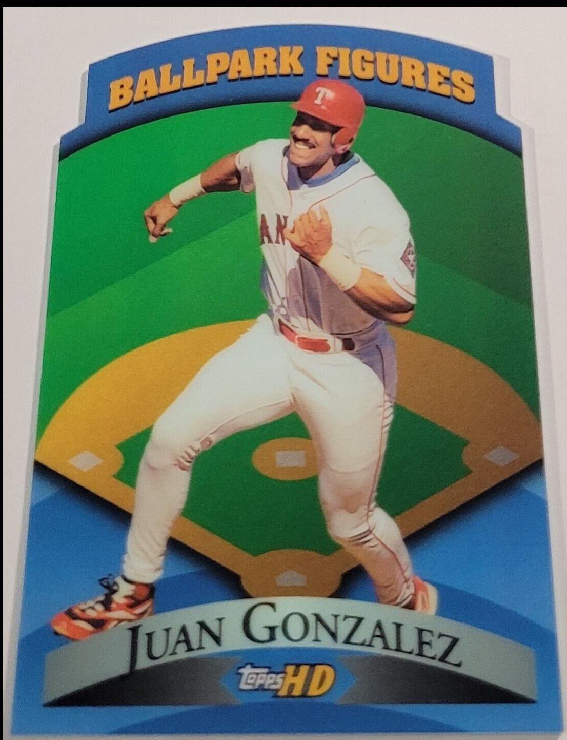 Juan Gonzalez #BF7 Baseball Cards 2000 Topps H.D. Ballpark Figures